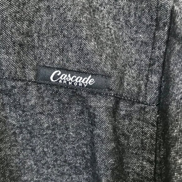 Cascade Armory LoLo Racks Limit Ed. Brushed Flannel Grey Men's Button-Up Size XL - Picture 8 of 14